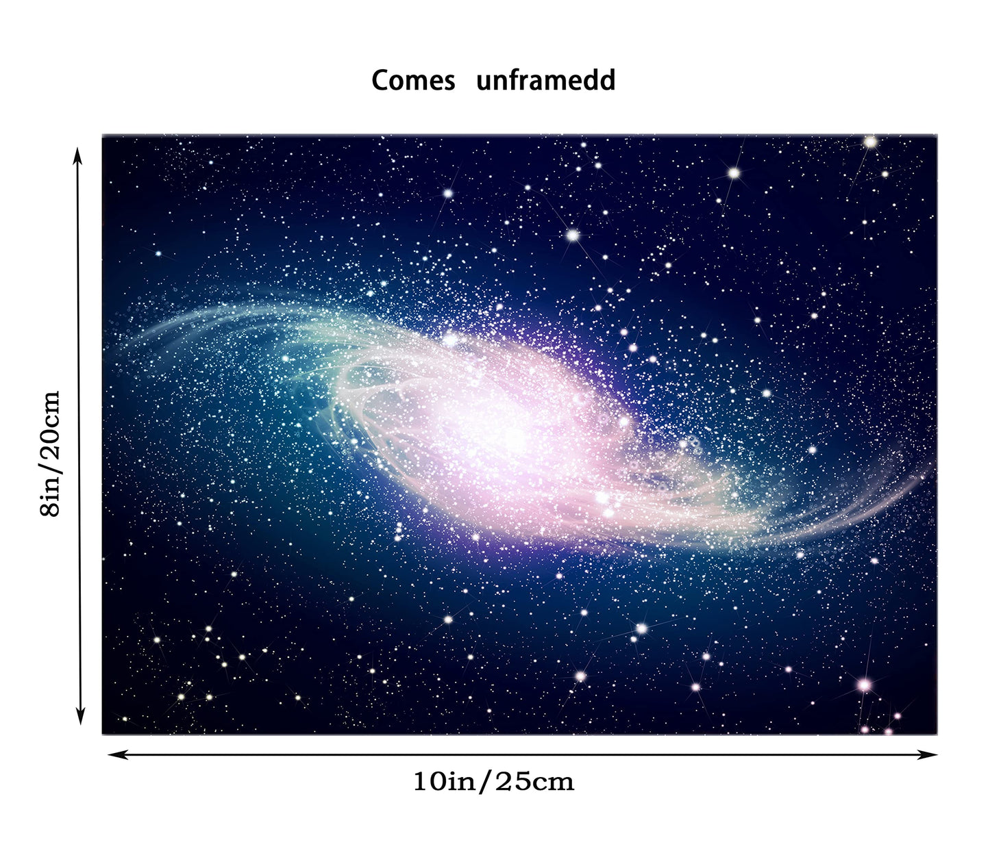 Universe Starry Sky Wall Art Outer Space Fantastic Nebula Galaxy Painting Pictures ,for Bedroom, Living Room, Bathroom Decor ,Posters for Kids, Boys or Girls Room ,Set of 6 ( 8" x10" ) Unframed