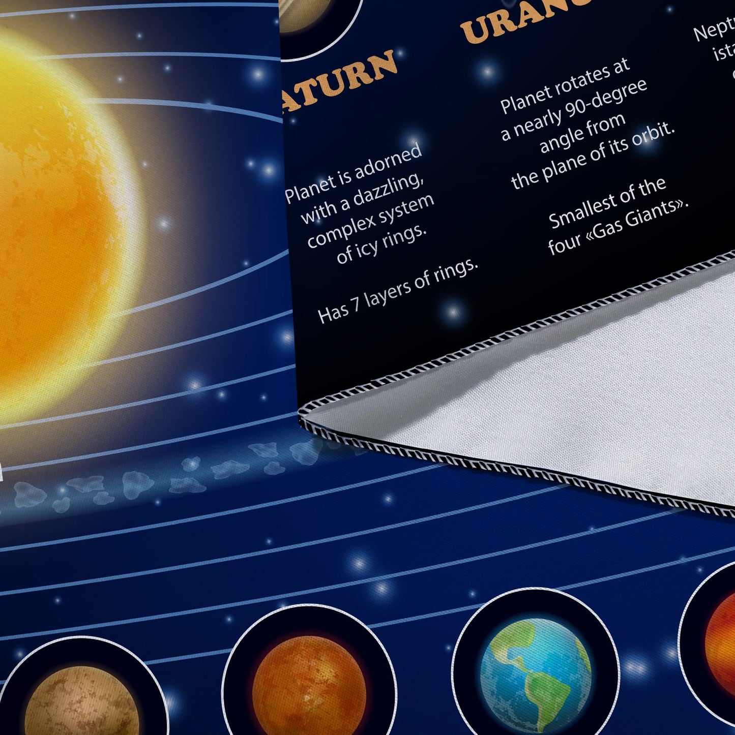 Solar System Tapestry for Kids Boys Bedroom, Outer Space Galaxy Educational Party Poster Tapestries Decorations Wall Art Hanging Classroom Living Room Office Decor 60X40" Backdrop