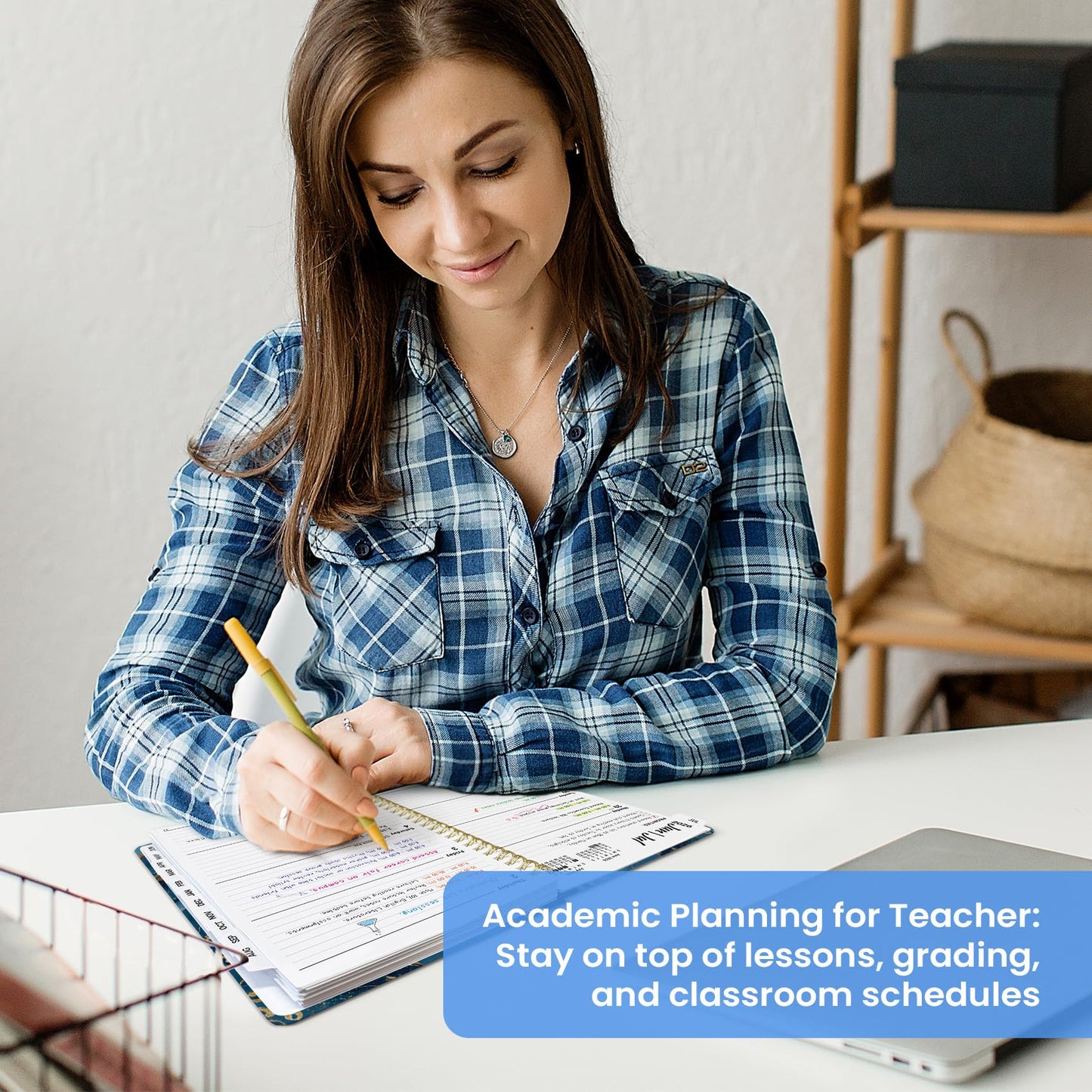 Planner 2026–2027, Weekly & Monthly Academic Organizer for School Year, Jul 2026–Jun 2027, Hardcover Planner with Tabs, Back to School Essential, 6.3" x 8.5", Auric Cascade