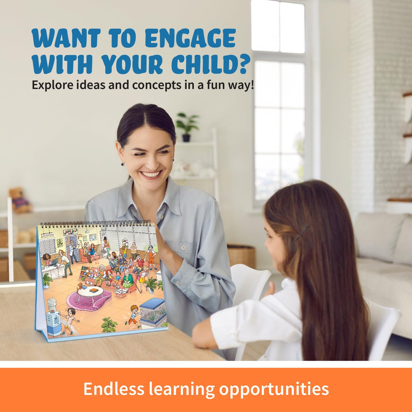 Picture Book and Emotion Cards, Social Stories, Emotions Learning Activities, Homeschool and Autism Activity, Educational Busy Book, Speech Therapy (Picture This Flipbook #2)