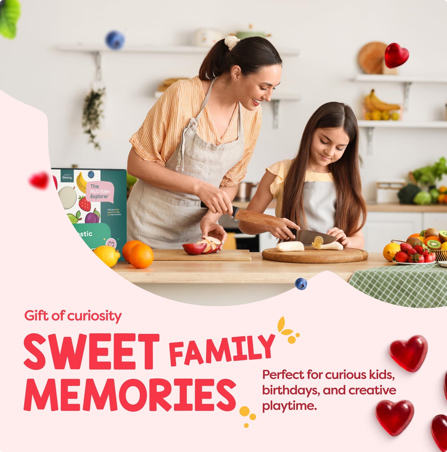 Baketivity Fantastic Fruit Box β Birthday Gift for Kids β Nutrition STEM Activity Kit with Recipes & Crafts β DIY Fruit Gummies Kit & Educational Food Science Set