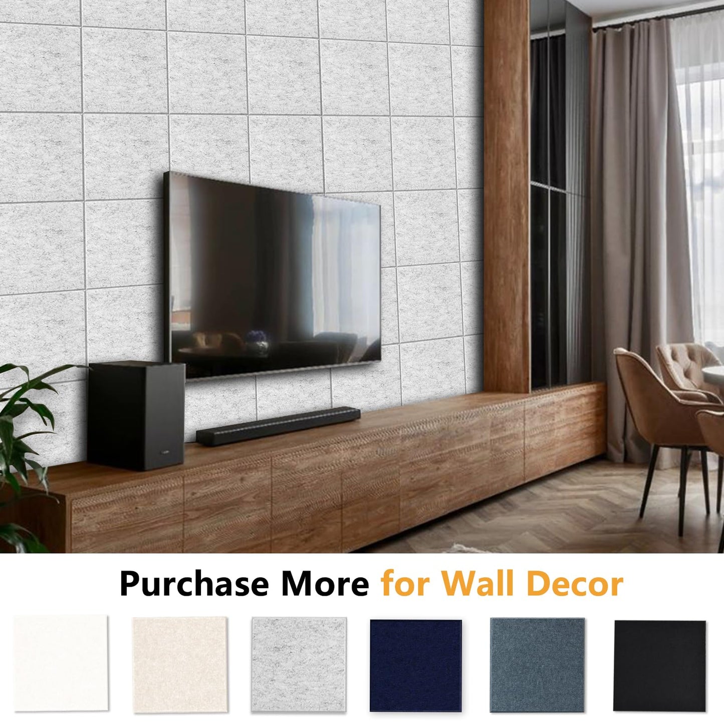 Thick Cork Board Tiles for Wall with Push Pins, Removable 36"x24"x0.47" Bulletin Board Sets, Magrowill 6 Packs Felt Panels Self-Adhesive Pin Board