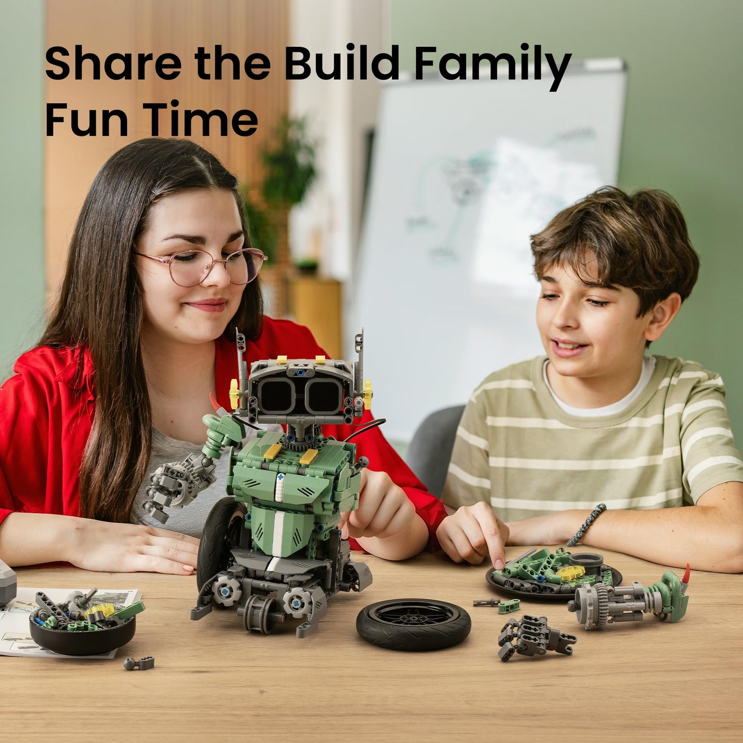 Sillbird Robot Car Building Kit with Remote Control for Boys Ages 8-14, STEM Coding Robotics Technic Toy Birthday Gifts for Kids, Buildable 5in1 Models with 727 Pieces