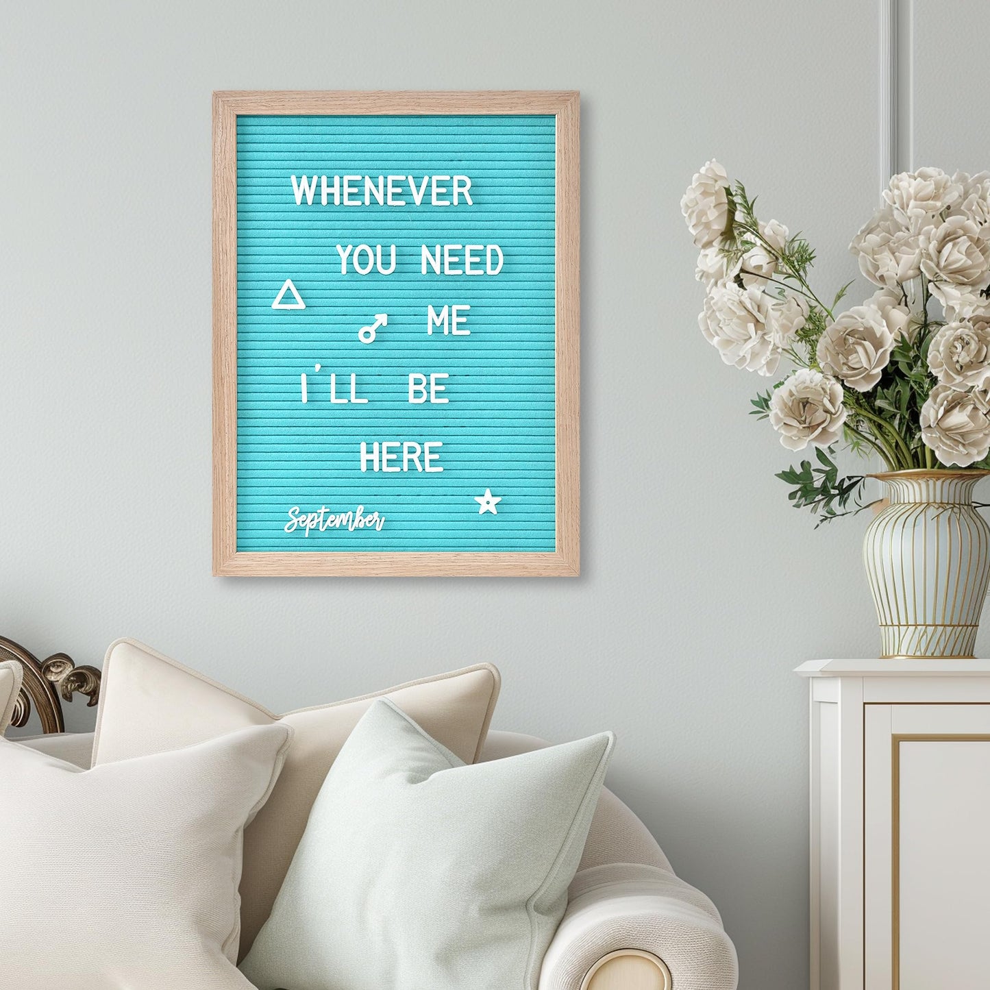 Felt Letter Board with 402 Letters, Numbers & Symbols - 12 x 16 inch Large Changeable Message Board with Wooden Frame Wall Mount Hook, 2 Canvas Bags, Wood Stand (Black)