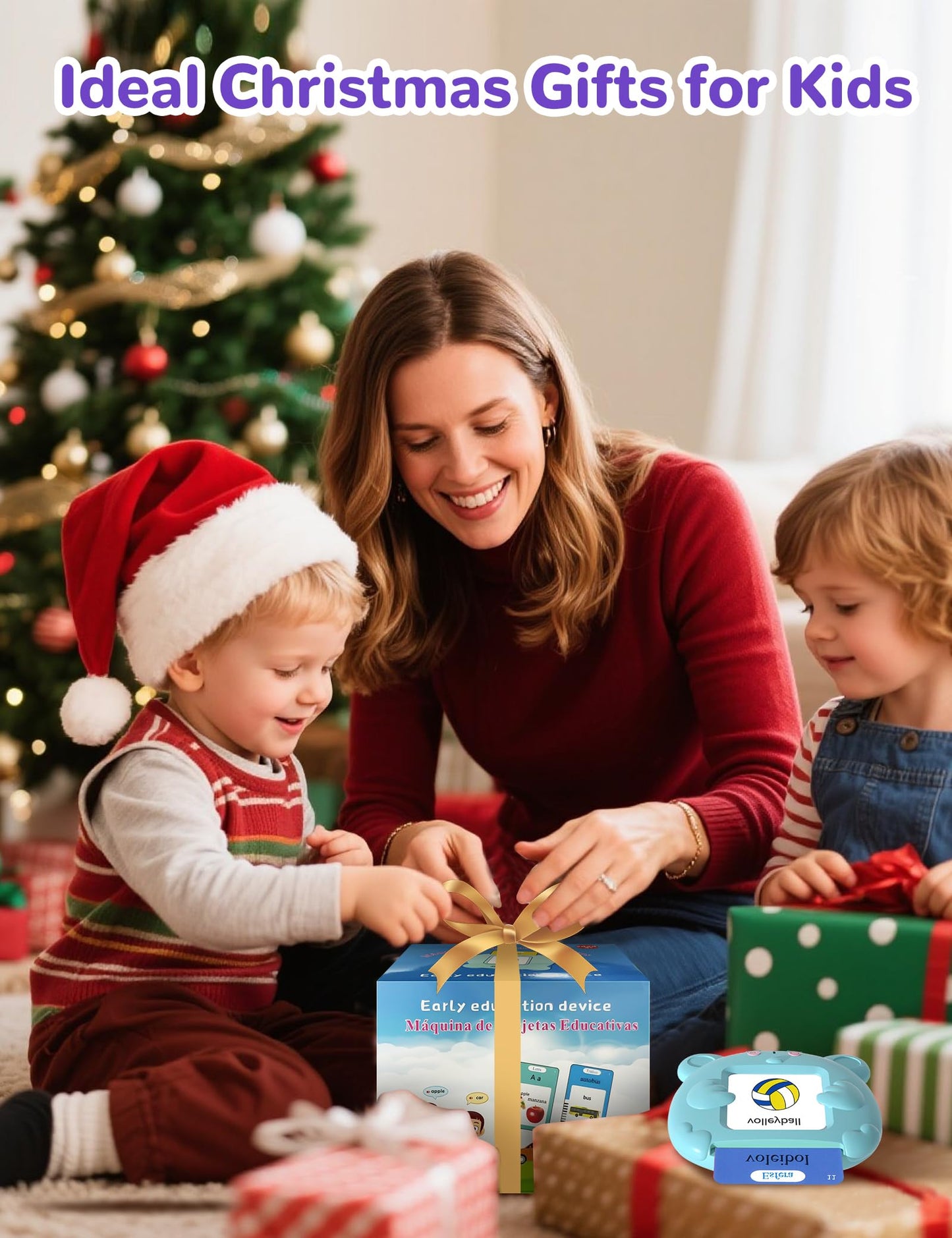 Russian and English Talking Flash Cards for Kids, 510 Sight Words Bilingual Toys for Toddlers, Autism Pocket Speech Therapy Toys, Russian Language Learning Audible Flashcards