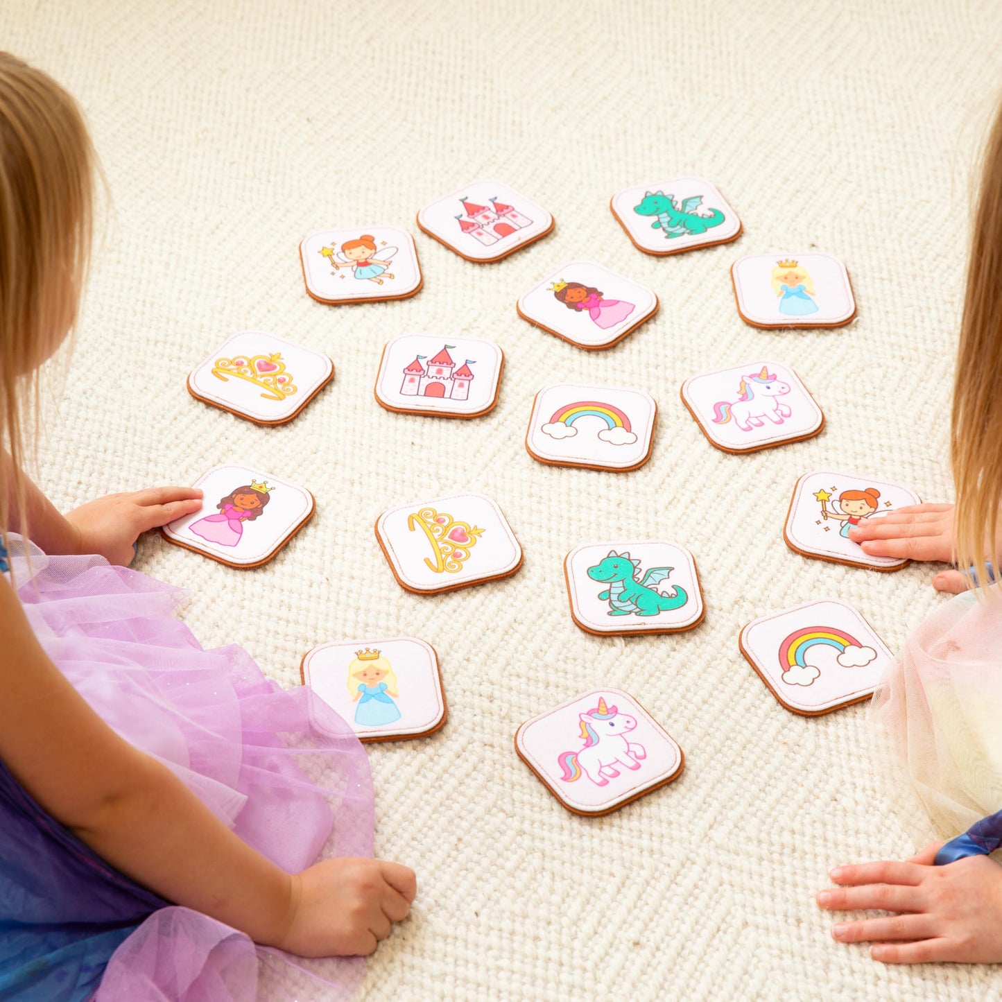 Felt Princess Matching Game for Toddlers – Fairy Tale Memory Game & Flash Cards – Soft and Safe for Ages 1+ – Montessori Preschool Learning Activity – Educational Princess Toy for Girls & Boys