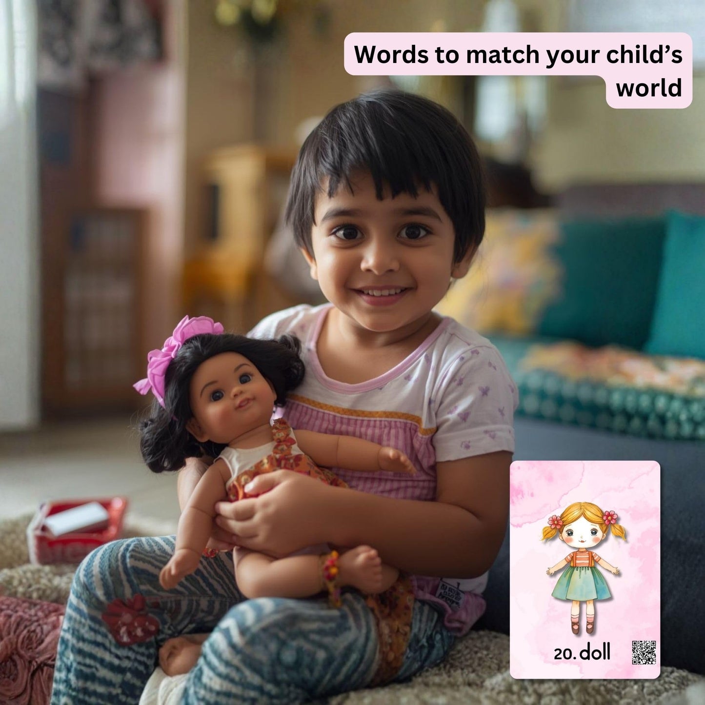Brainy Bug Resources Flashcards with App-Enabled Audio Feature | 60 Everyday Objects Level 1 | Nouns | Audio in Hindi, English, Punjabi, Tamil, Kannada, Telugu | Spoken English | Special Kids