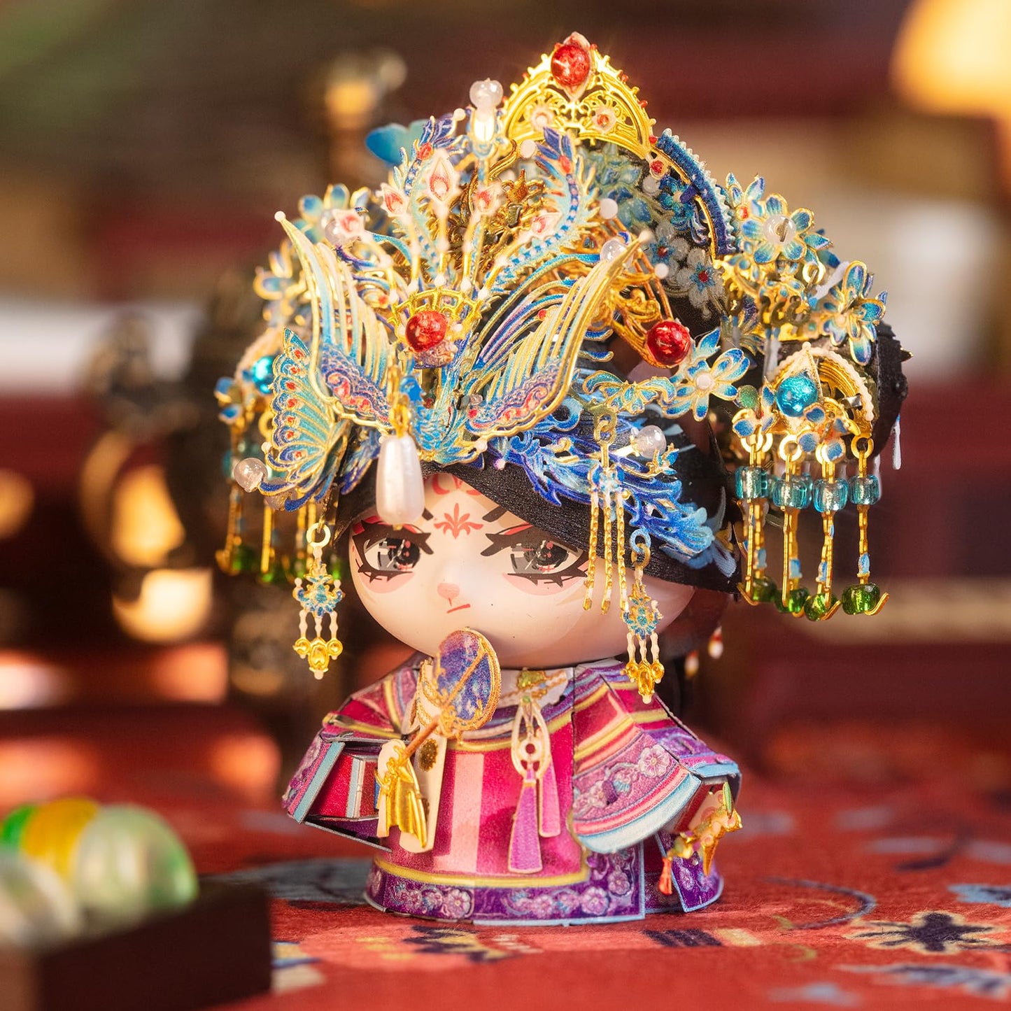 MU 3D Metal Puzzles for Adult Building TV Series Empresses in the Palace Consort Hua Kitty, Cat Themed Metal Models Kits Miniature, Assembling DIY Sets Home Desk Decor