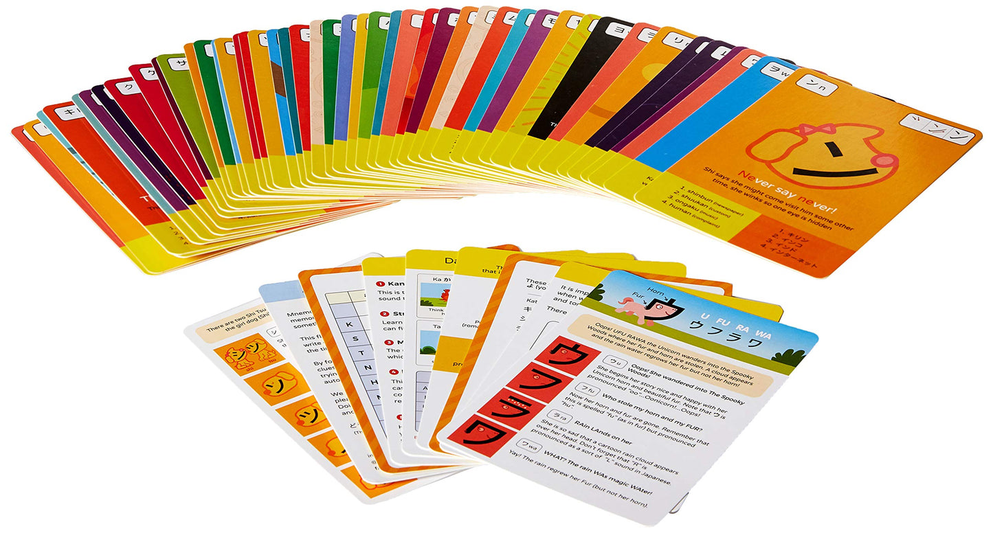 Dr. Moku's Hiragana & Katakana Flash Cards - Learn The Japanese Alphabet for Beginners