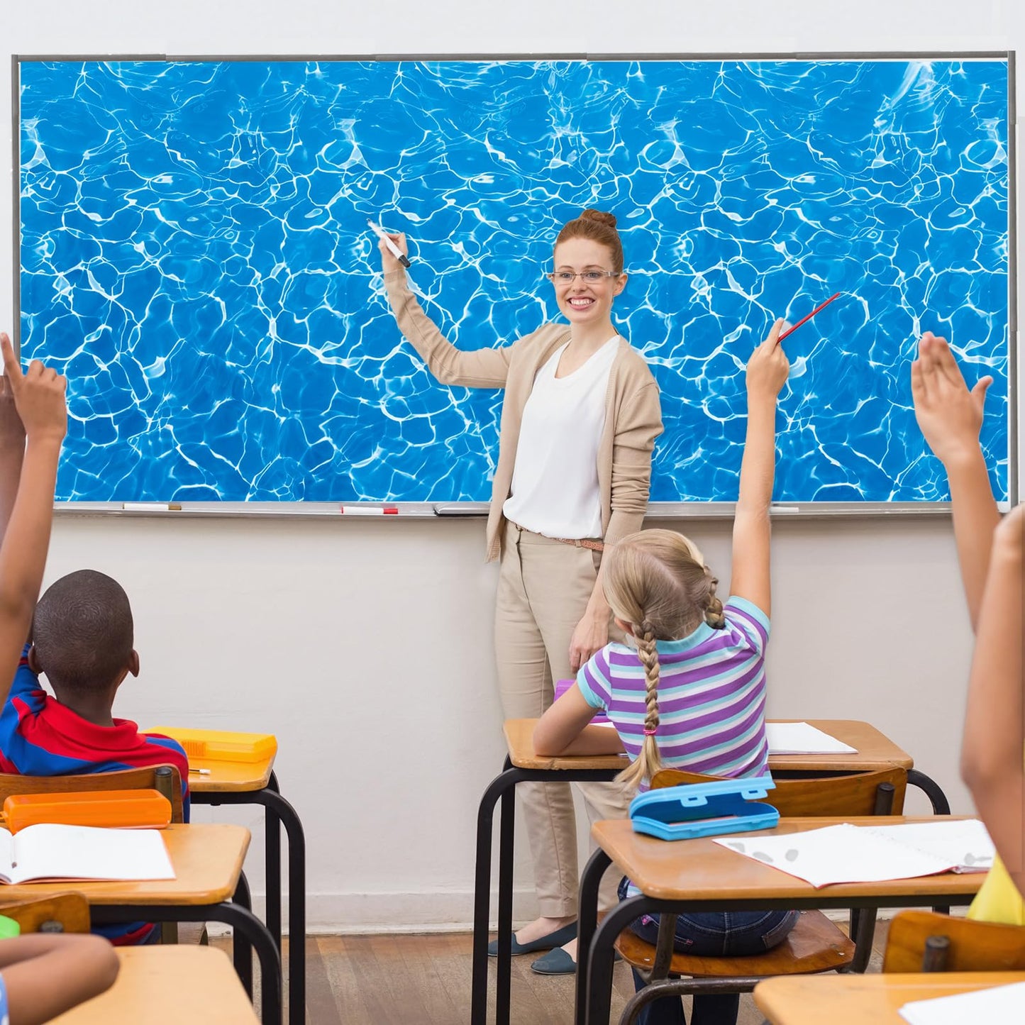 CHUNNIN Under The Sea Bulletin Board Decoration Ocean Theme Bulletin Board Background Creative Classroom Decor Arts Crafts Classroom Home Wall Decor Education Back to School Display Supplies