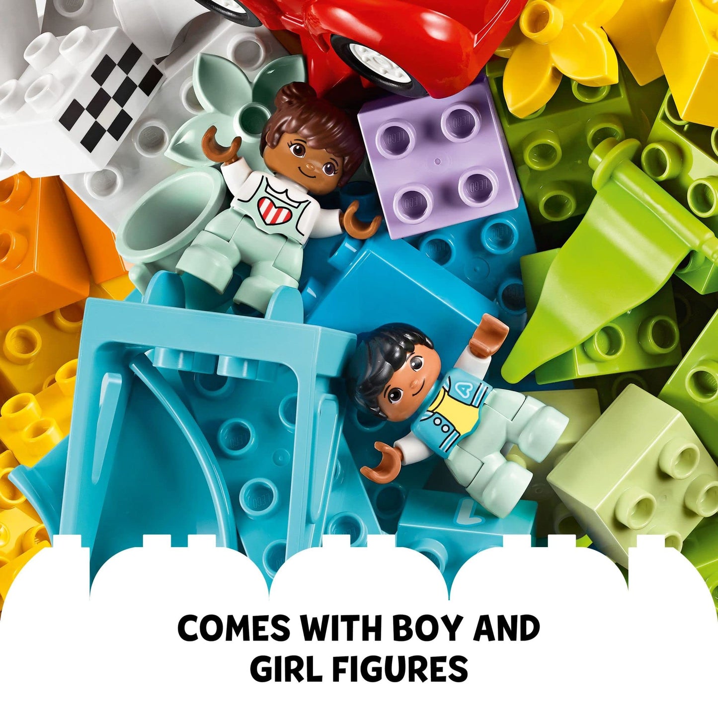 LEGO DUPLO Classic Deluxe Brick Box Building Blocks - Learning & Educational Toys for Toddlers, Preschool, Ages 1.5+ Years - Gift for Birthdays - Develop Fine Motor Skills - 10914