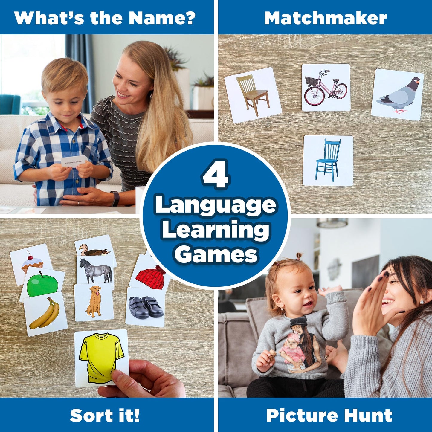ThinkPsych First Nouns Picture Play Cards | Award Winning | 150 Picture Cards for Speech Development | Autism and Speech Therapy Materials | Best Flash Cards for Toddlers and Homeschool