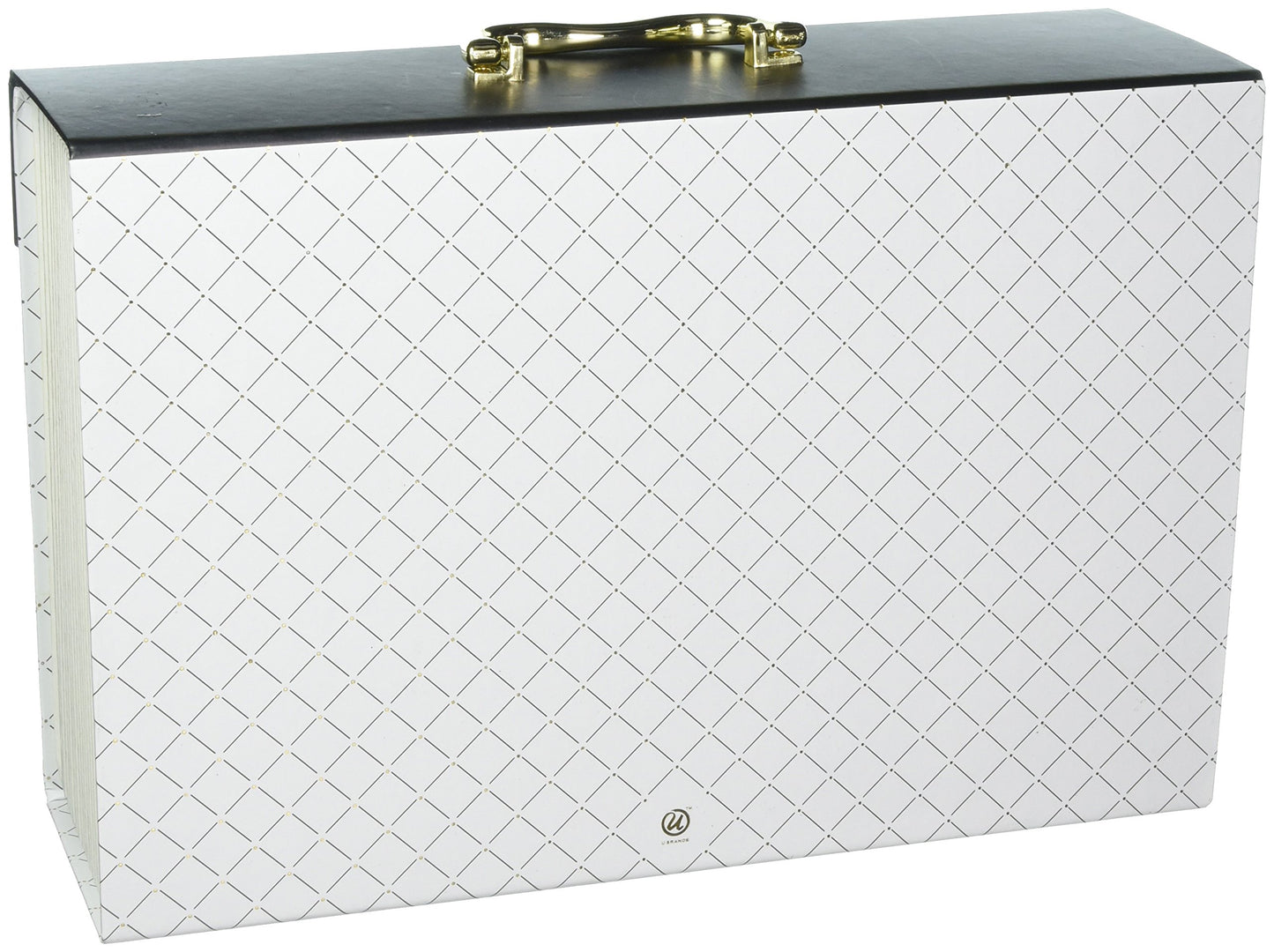 U Brands Modern-Noir Expandable File 19 Pocket, White (201A0206)