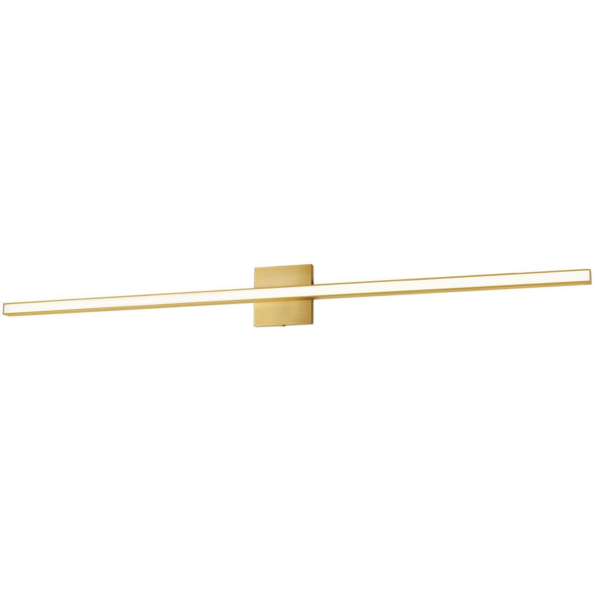 Dainolite Arandel Vanity Light, 1-Light, 36W, Aged Brass, Metal, Model ARL-4836LEDW-AGB