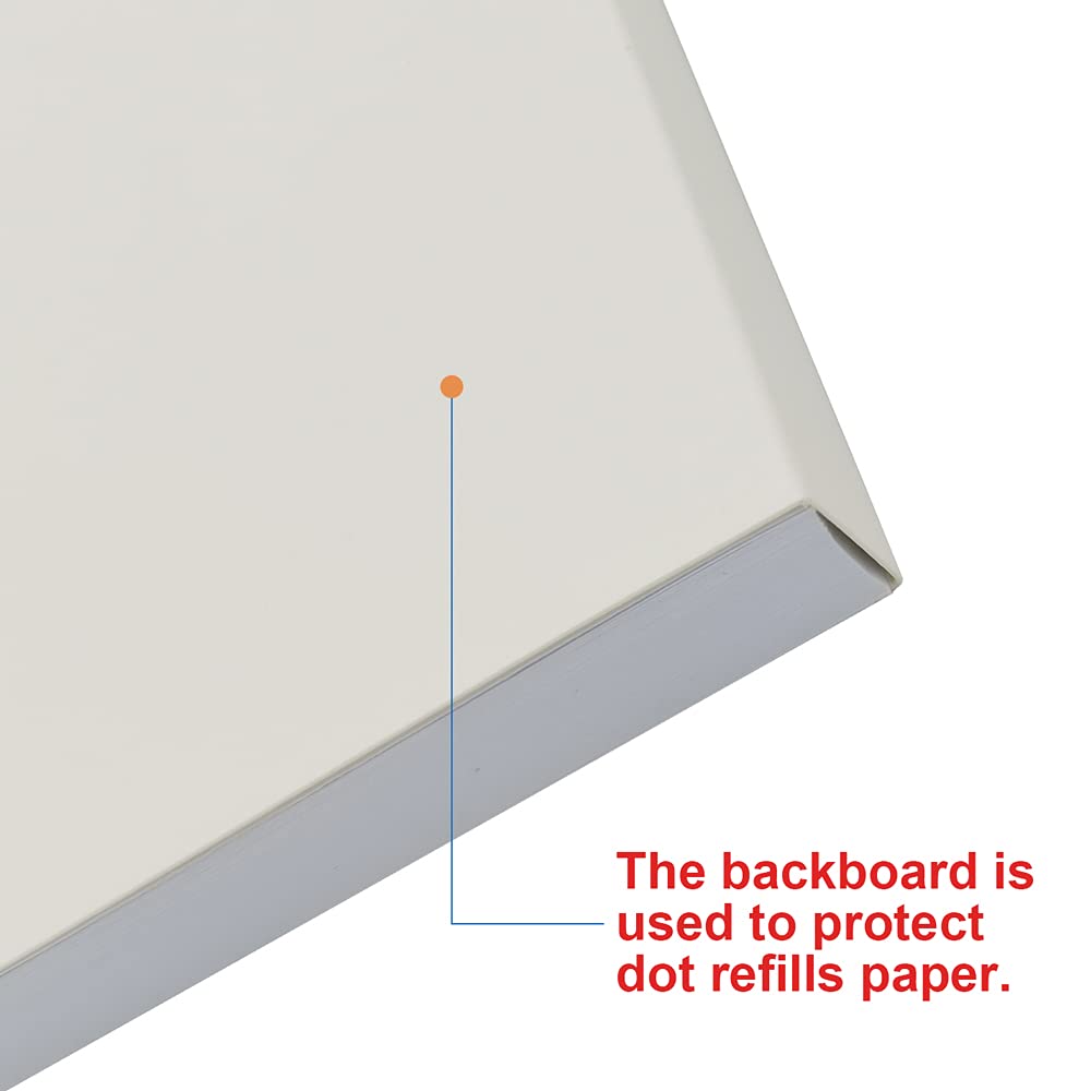 Letter Size TUL Discbound To Do List Refills, 11 Disc Daily Planner Insert, 100Sheets / 200Pages To Do Paper, 100gsm White Paper, 8.5'' x 11''