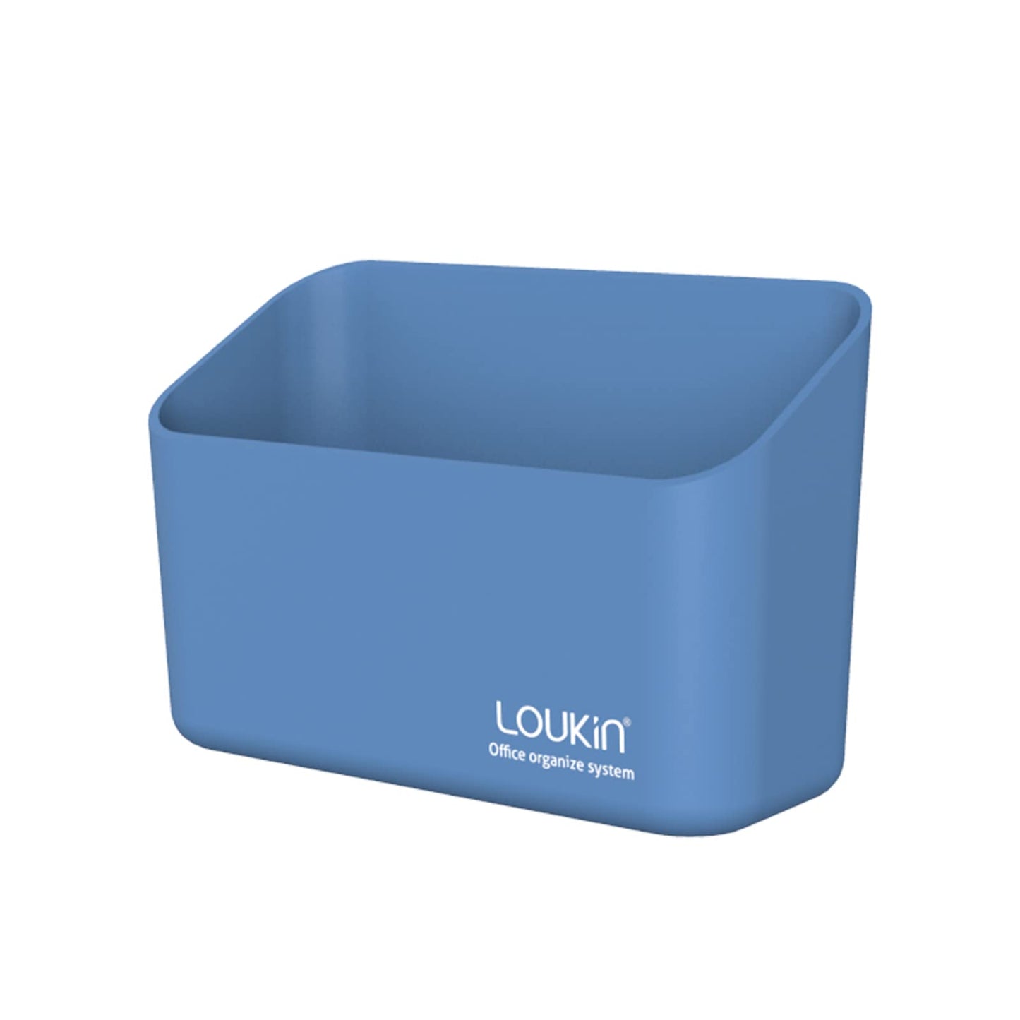 loukin Magnetic Marker Holder, Dry Erase Marker Holder, Remote Control Holder, Magnetic Storage Organizer for Whiteboard or Refrigerators (Blue)