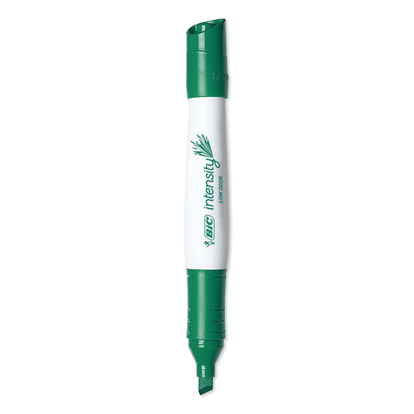 BIC Intensity Low Odor Dry Erase Marker; 12 Pack; Chisel Tip; Tank; Green; Erases Cleanly; Non-Toxic Markers