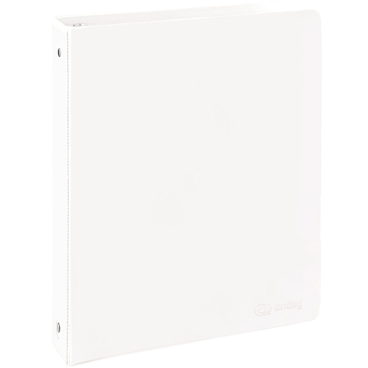 Enday 3 Ring Binder 1.5 Inch, White Heavy Duty Three Ring Binder, 325 Sheets Capacity - 1.5 Inch Binder for Home School and Office