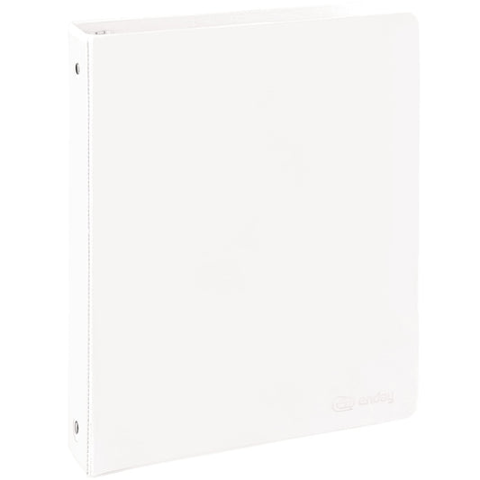 Enday 3 Ring Binder 1.5 Inch, White Heavy Duty Three Ring Binder, 325 Sheets Capacity - 1.5 Inch Binder for Home School and Office