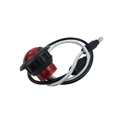 LONG HAUL LED Clearance Marker Light, 5 3/4in, Acrylic, Black Trim, 5 Pack