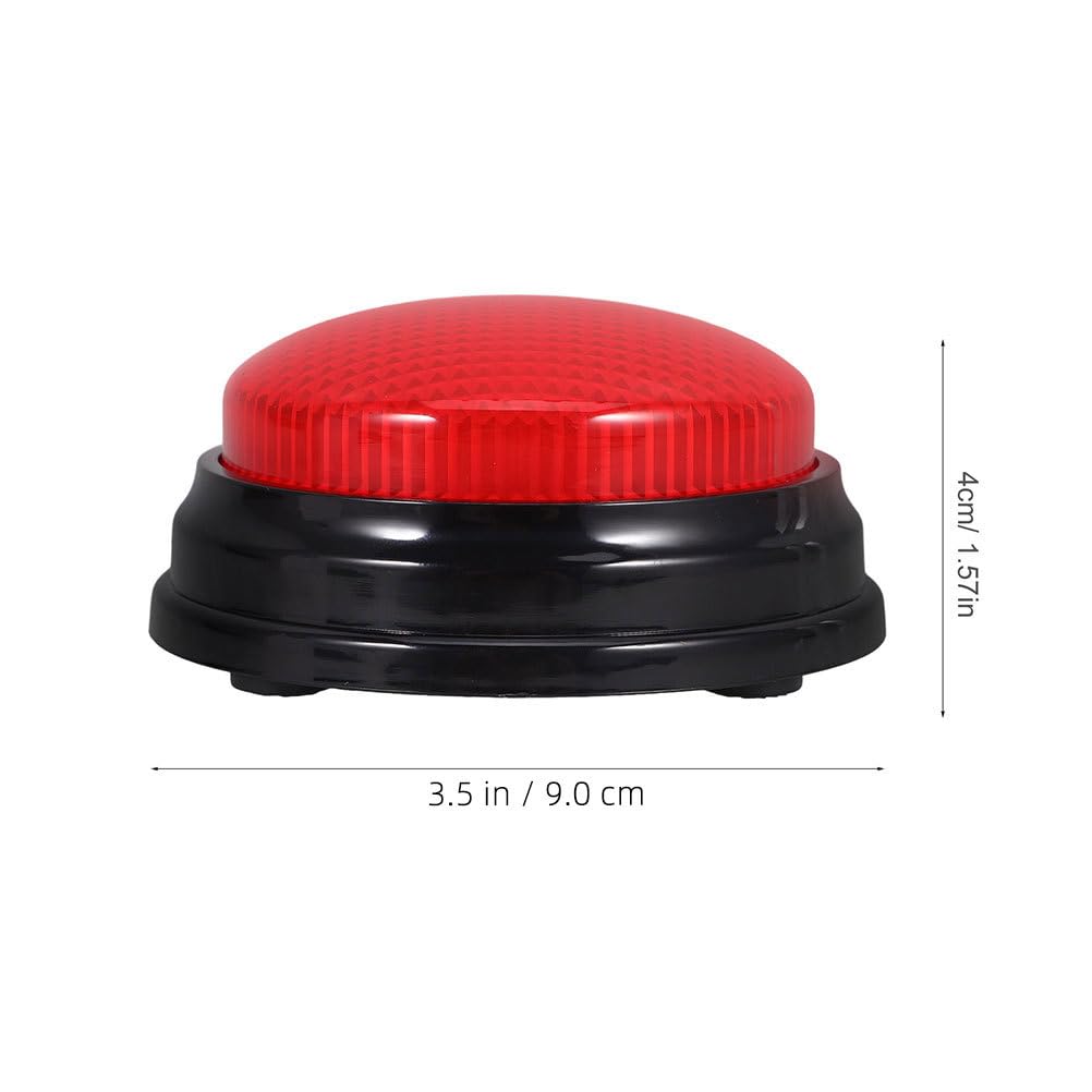Toyvian Voice Button Game Buzzers with Lights and Sound 2 Pack Party Buttons for Interactive Games and Entertainment 3.54 Inch Ideal for Family Classroom and Trivia Activities
