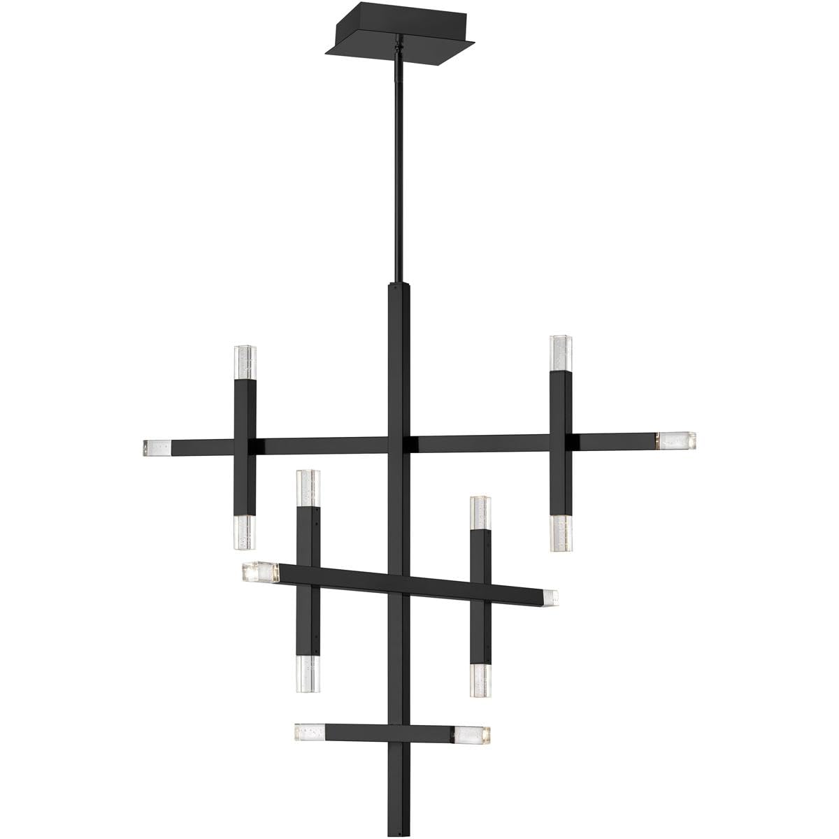 Dainolite Francesca Chandelier 14-Light 42W Metal Black FCS-3656C-MB