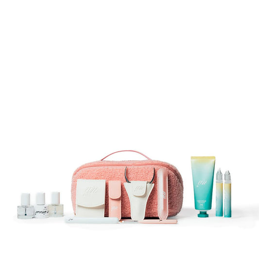 YN Young Nails Manicure Bundle - Glossy Liquid Polish, Glass Nail Files, Complete Nail Kit for Beginners, Includes Giggle Palace Polish, Cuticle Care