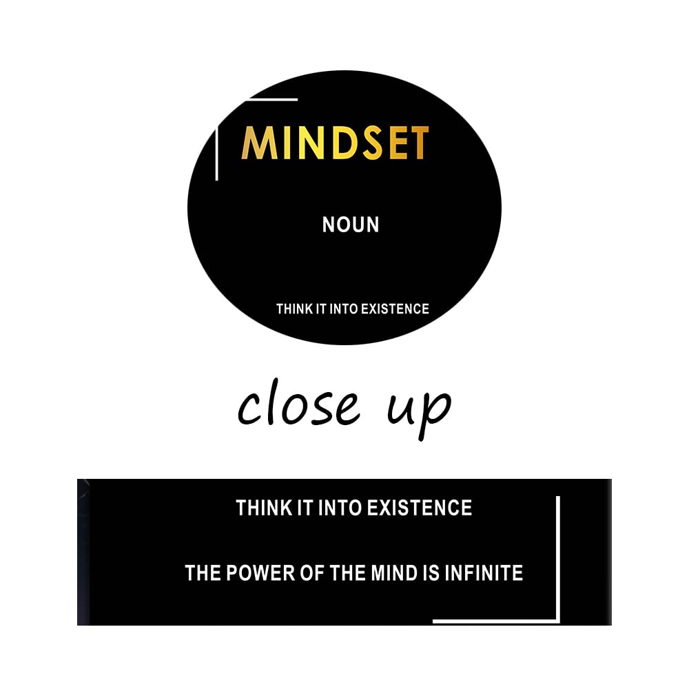 Motivational Canvas Wall Art Work Inspirational Entrepreneur Quotes Picture Poster Positive Mindset Motto Painting Print Artwork for Bedroom Living Room Wall Decoration Ready to Hang [12''Wx 18''H]