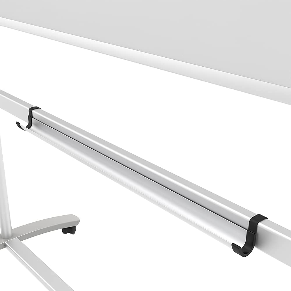 VIZ-PRO Double-Sided Magnetic Mobile Whiteboard, 48 x 36 Inches