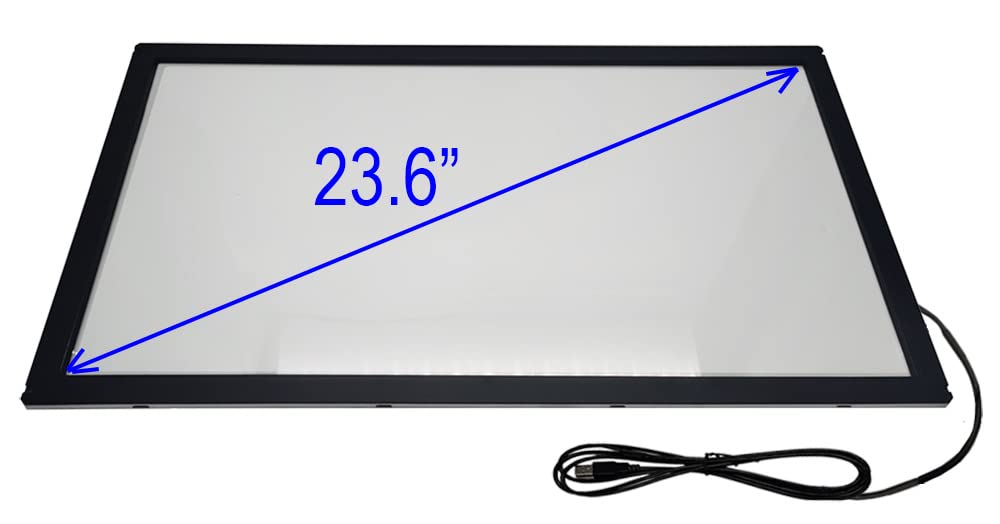 Chengying 23.6 inch (16:9) Infrared Multi-Touch Overlay - IR Touch Frame - 23.6" Infrared Touch Panel - USB Interface - with Protective Glass