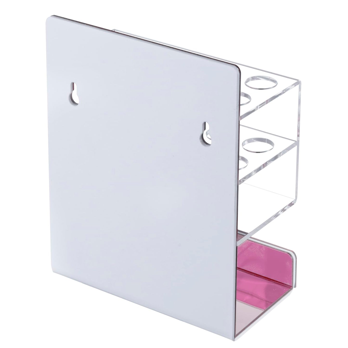 MyGift Dry Erase Marker Holder 10 Slots Whiteboard Marker Holder For Wall Dry Erase Eraser Holder Wall Mount Rose Pink