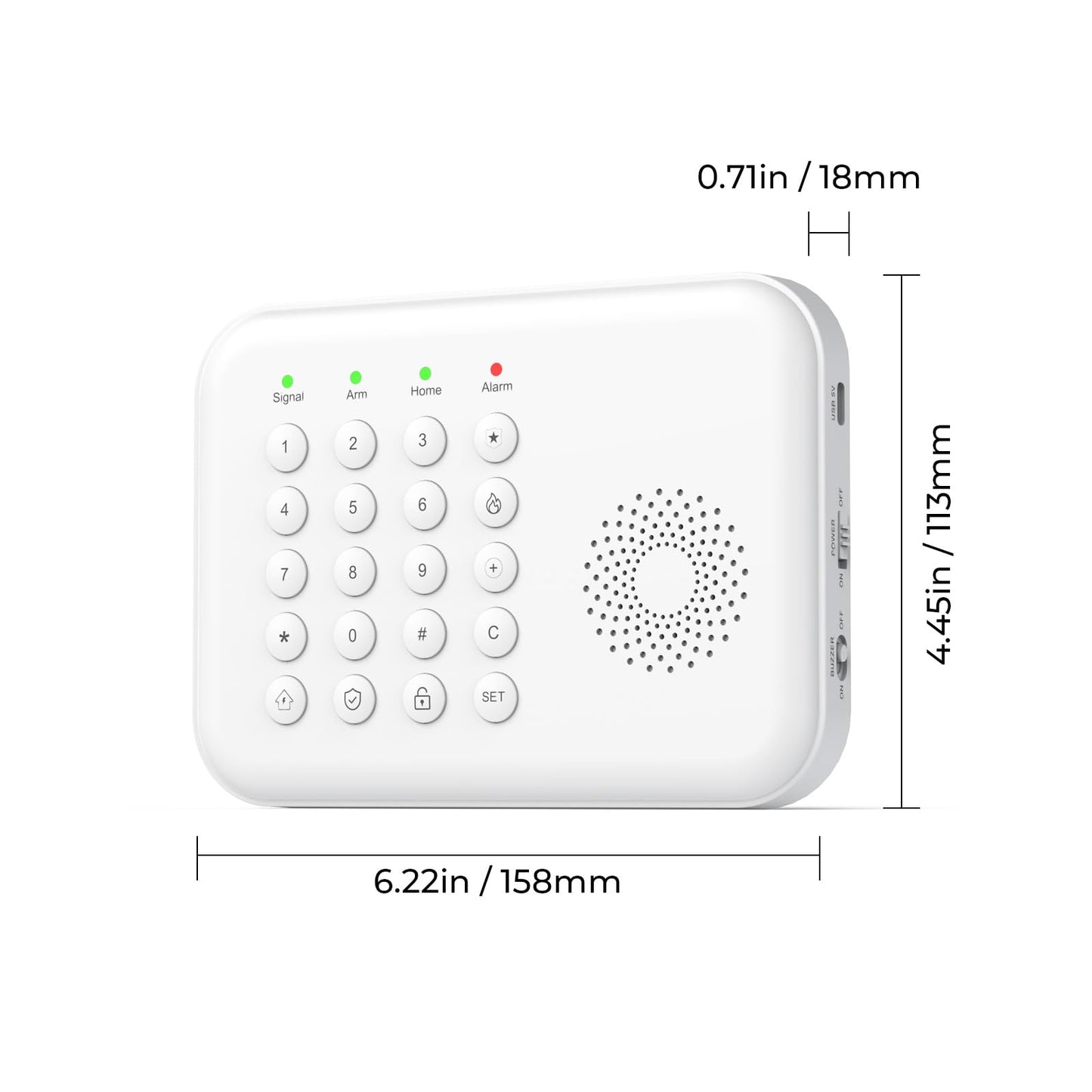 Hapippofa Wireless Home Security System, 8-Piece DIY Kit, No Monthly Fees, WiFi & 4G, Instant App Alerts, Works with Alexa & Google, Door Sensors, Motion Detection, Remote Control
