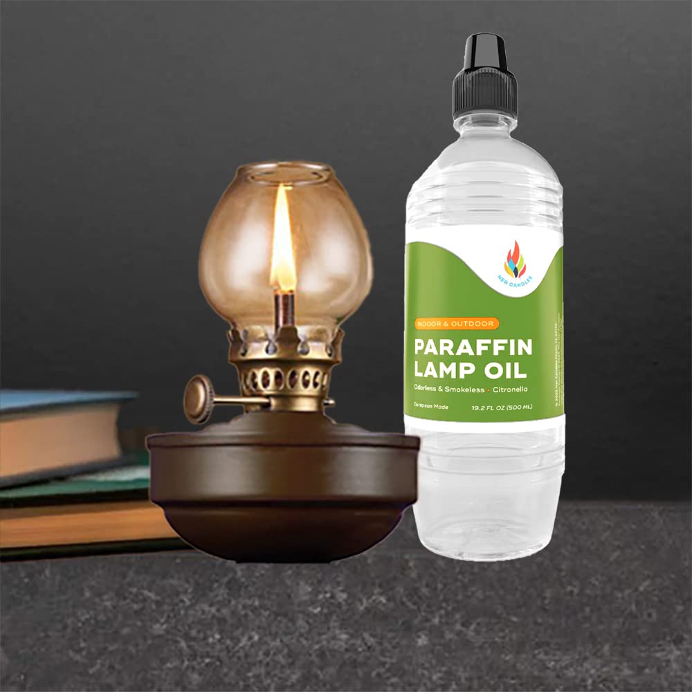 The Dreidel Company Citronella Lamp Oil - Smokeless, Odorless Fuel - Half-Liter Bottle (500mL) - Model EGFEWF
