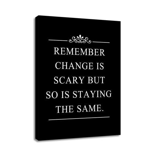 Inspirational Office Decor Wall Art Remember Quote Canvas Painting Prints for Home Wall Decor Framed Motivational Painting Poster Artwork Living Room Gym Bedroom Framed[18''W x 24''H]