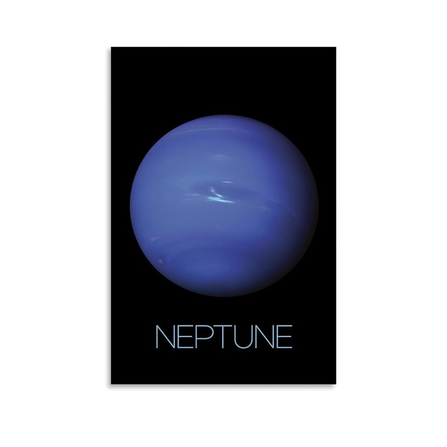 XIAOLOUTINYU Solar System Canvas Wall Art - Neptune Planet Space Poster for Kids Room Bedroom Classroom, STEM Educational Astronomy Decor, Science Gift for Boys Girls Teens, 12x18 Inch Unframed