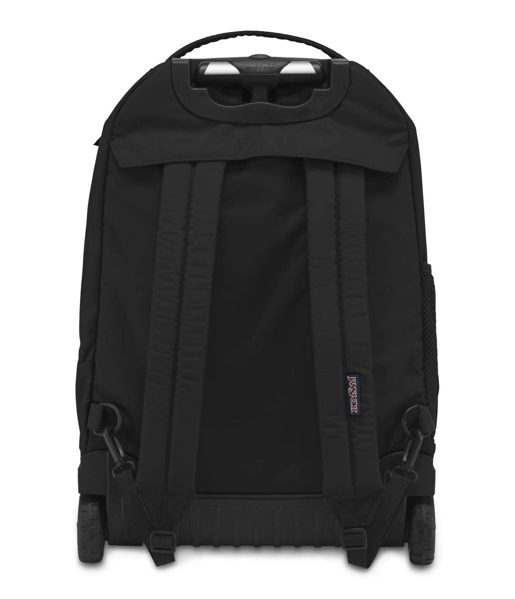 JanSport Driver 8 Rolling Backpack - Wheeled Travel Bag with 15-Inch Laptop Sleeve, One Size, Black