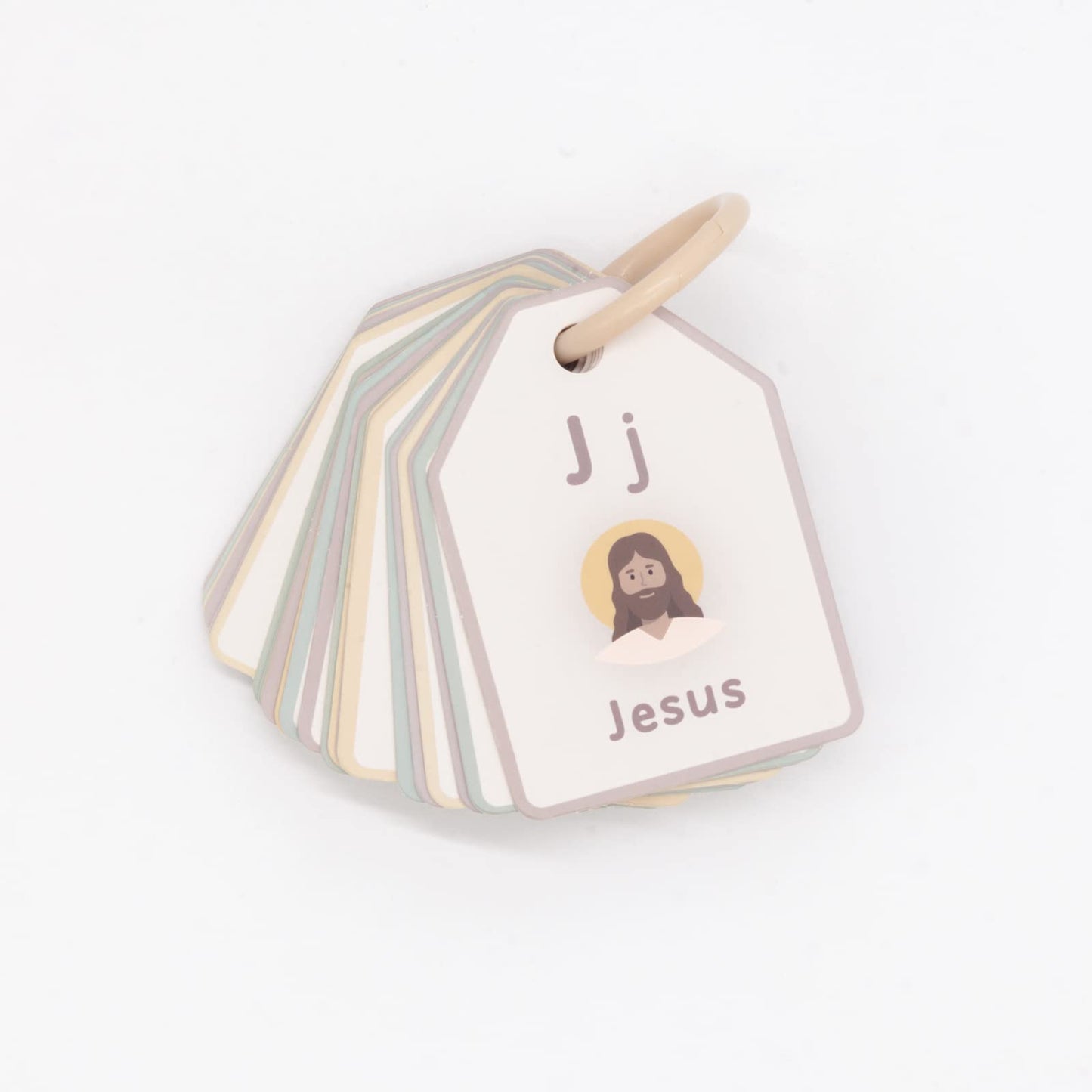 Good Ground Bible ABC Flash Cards Preschool Sunday School Toys Christian Homeschool Alphabet Ring Cards Toddler ABC Phonic Letters & Words