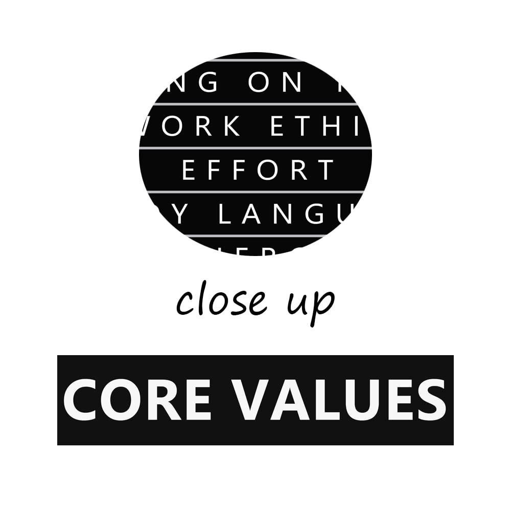 Inspirational Canvas Wall Art 3 Pieces Core Values Poster Motivational Ten Things That Require Zero Talent Canvas Artwork Picture Print Framed for Home Office Living Room Gym Wall Decor [36''Wx 16''H]