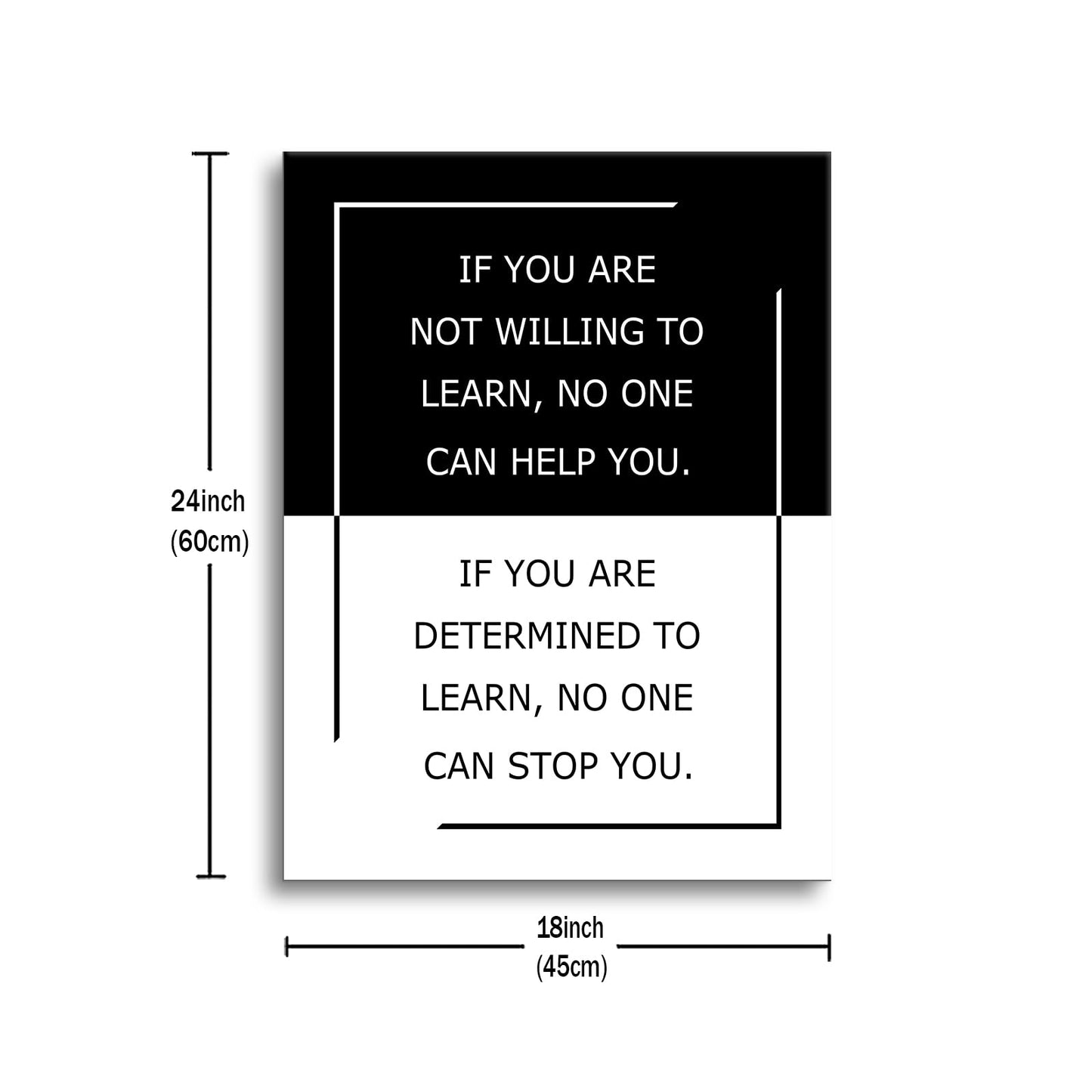 Motivational Poster Wall Art Inspirational Quotes If You Are Sign Picture Print Positive Saying Painting Artwork for Modern Home Bedroom Office Workplace Stretched and Framed [18''Hx24''W]