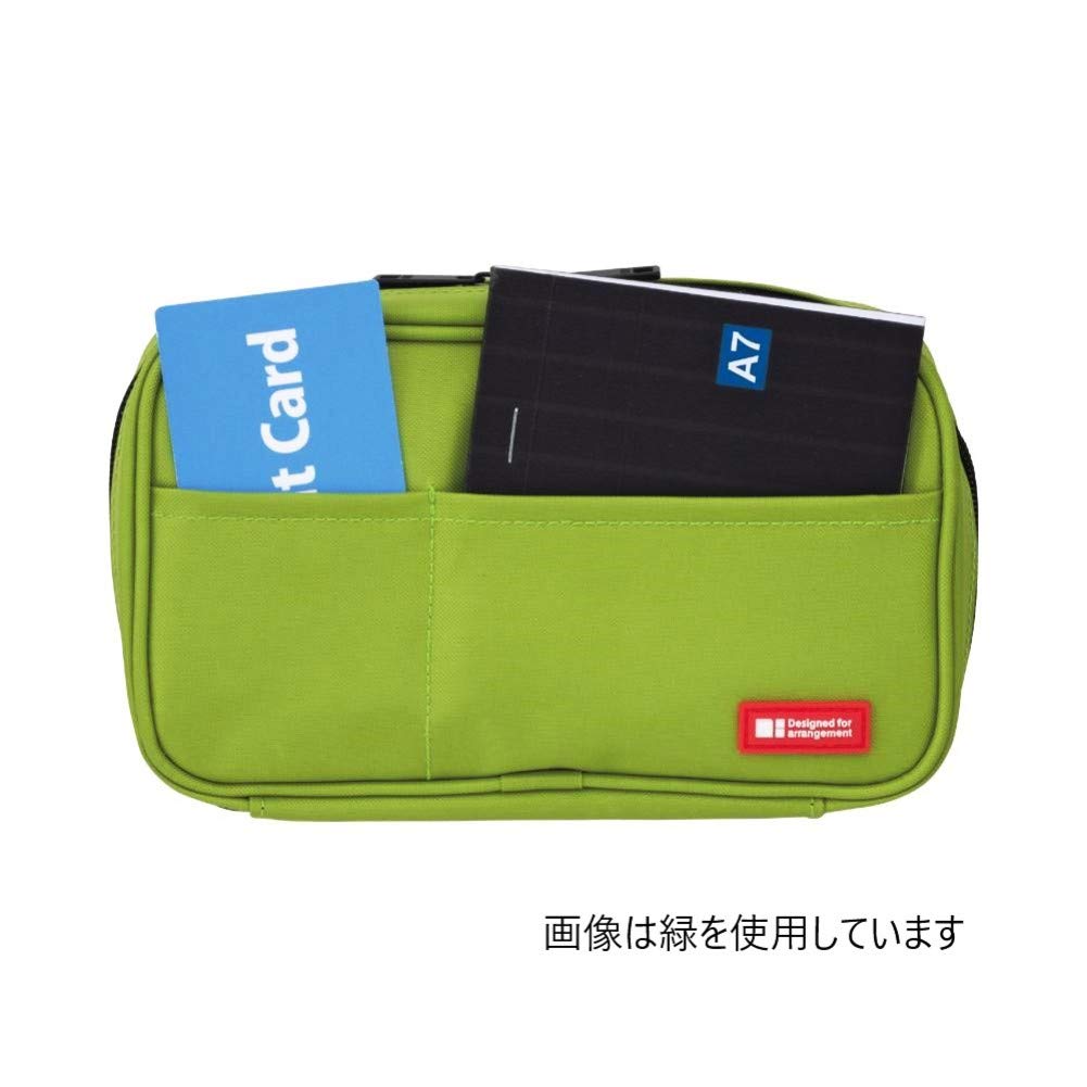 LIHIT LAB Large Capacity Zipper Pencil Case For School Office College, Big Capacity 4 Compartments Pencil Bag Holder Adults Teen Boys Girls, Travel Cosmetics Storage, Indigo (A7551-11N)