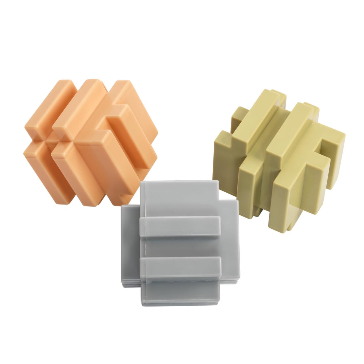 Excellerations Natural Tones Jumbo Linking Cubes - 20 Pieces