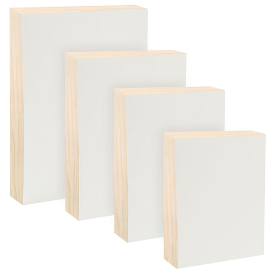 Da Vinci Pro Medium Textured Gesso Wood Panel Bundle - Textured Wood Canvas Panel for Painting, Artists, Classrooms, Students, & More! - 1-5/8" Small Rectangular
