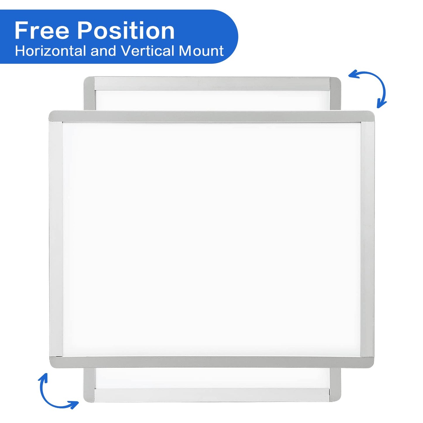VUSIGN Small Dry Erase Whiteboard, 11 x 14 Inches White Board for Students, Fridge, Locker, Mini Dry Erase Board, Aluminum Frame, 2 Pack