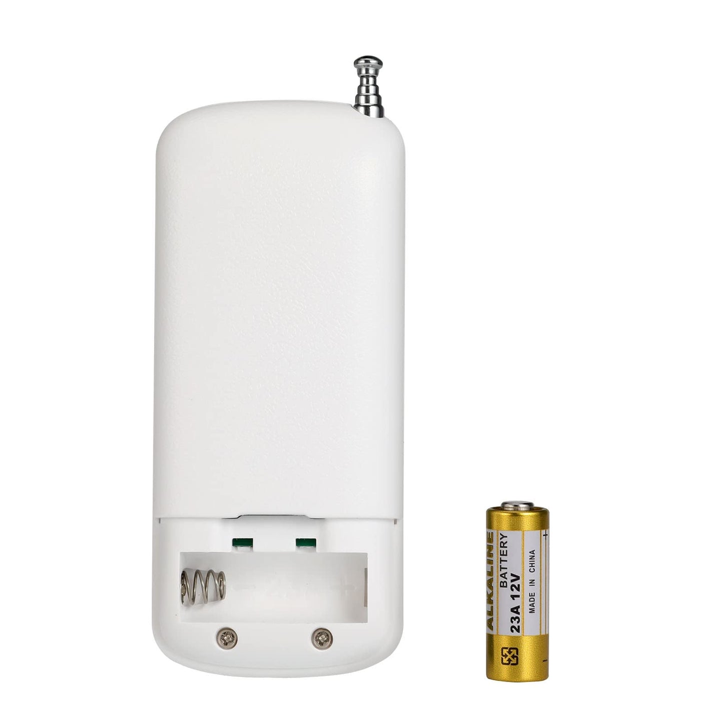 QIACHIP 433MHz Wireless Remote Control Switch Mini Receiver Built-in Learning Code 1527 Decoding 4 Channel Output with 656 FT Long-Distance 4-Button Transmitter White