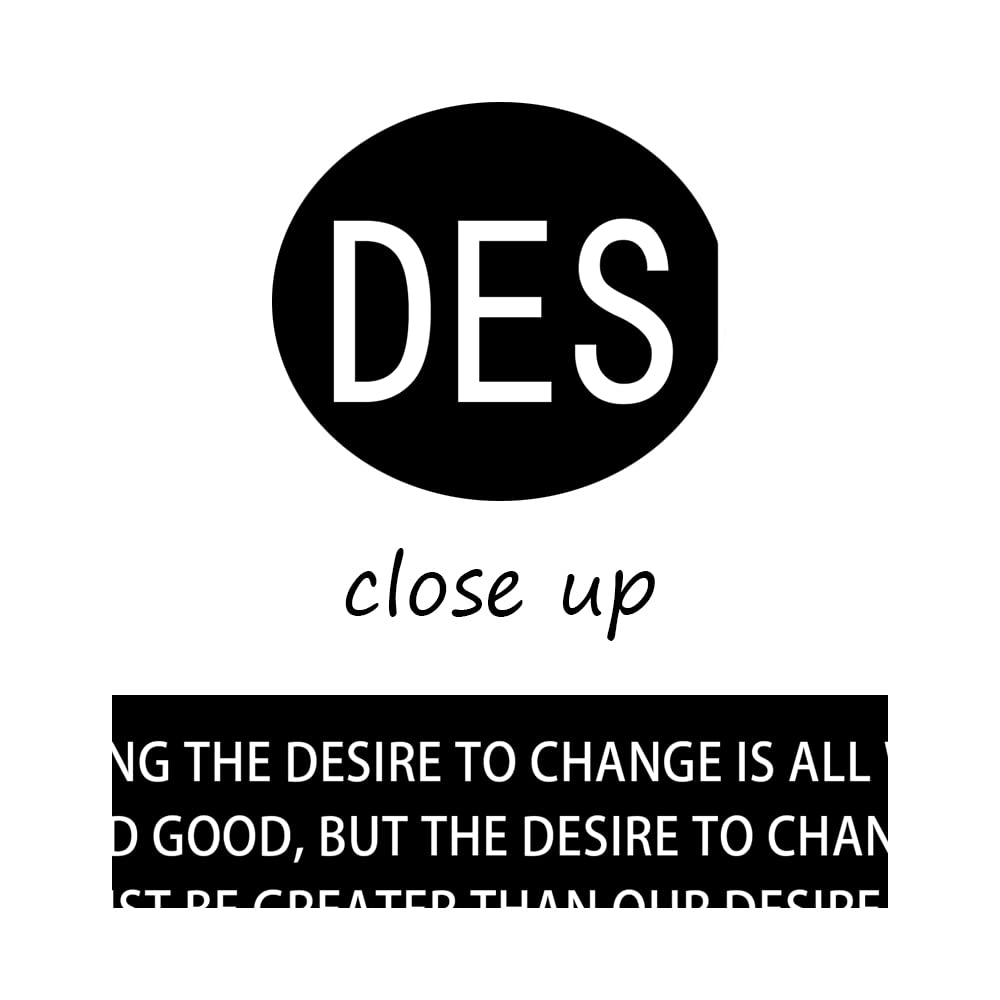 WYJZDZQ8 Desire Noun Inspirational Canvas Office Print Wall Art Motivational Picture Poster Painting Modern Inspiring Artwork for Home Living Room Bedroom Decor Ready to Hang [24''W x 36''H]