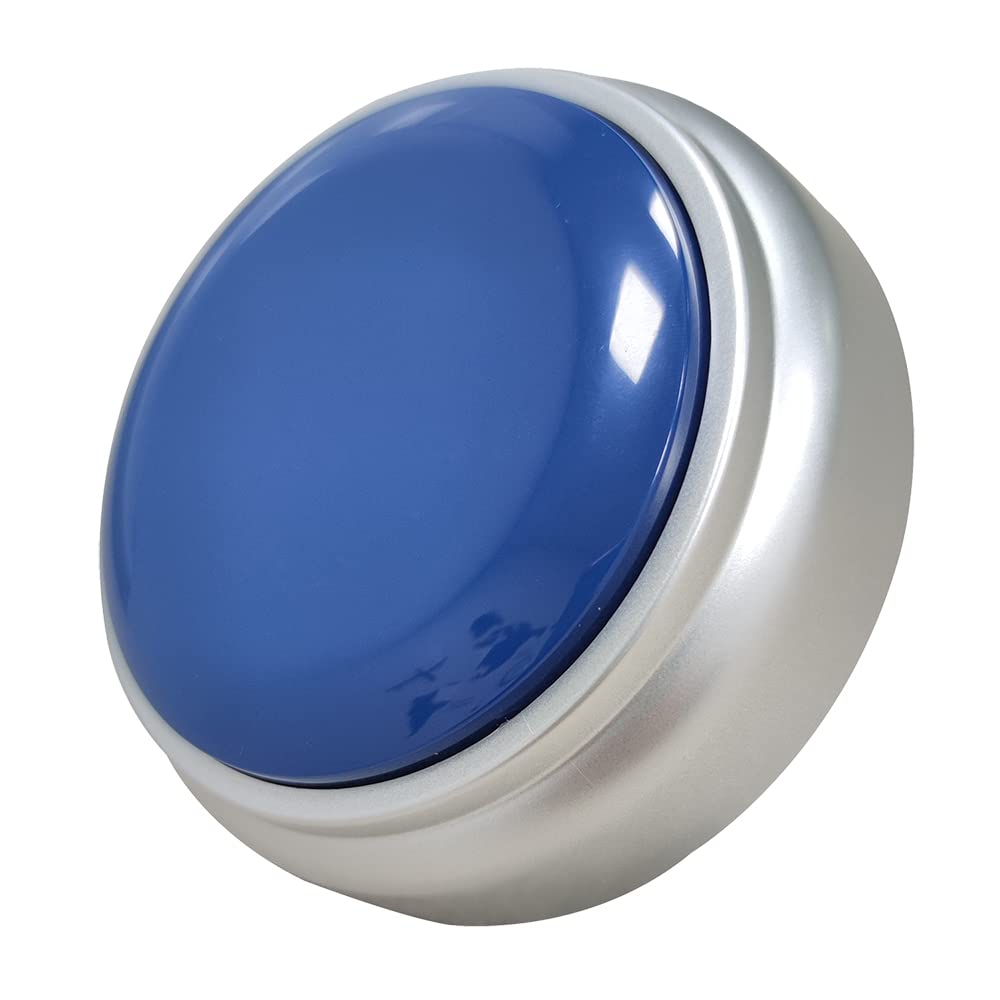 NESIGHTION Talking Buttons,Voice Recorder Button,30 Second Recording,Talking Buttons,Record Sound Button for Gift Education, Easy Button,Funny Office Gift,Interesting ButtonsIncludes (Blue+Silver)