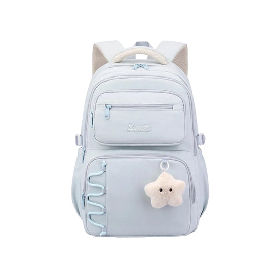 EKUIZAI Girls School Backpack for Kids Middle Elementary School Bag for Students Solid Color Girls Bookbag, Blue