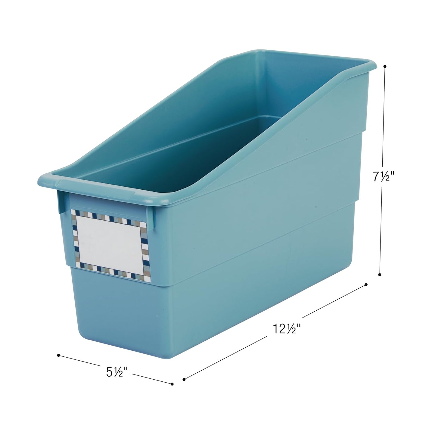 Really Good Stuff Durable Book and Binder Holder - 6 Pack, 5.25" x 12.5" x 7.5", Classroom Organization & Decor