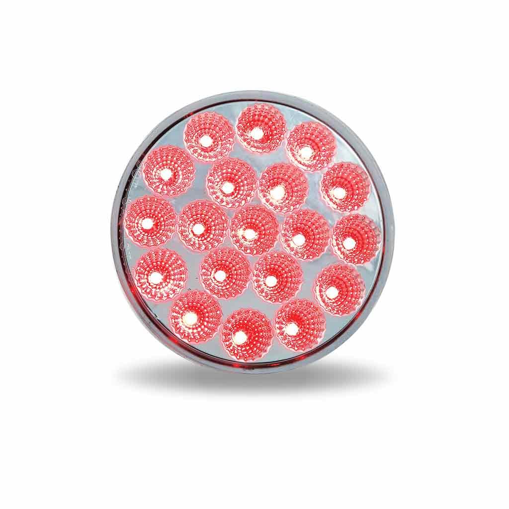 Trux Accessories 4in Dual Revolution LED Light Red/Green Polycarbonate TLED-4XRG