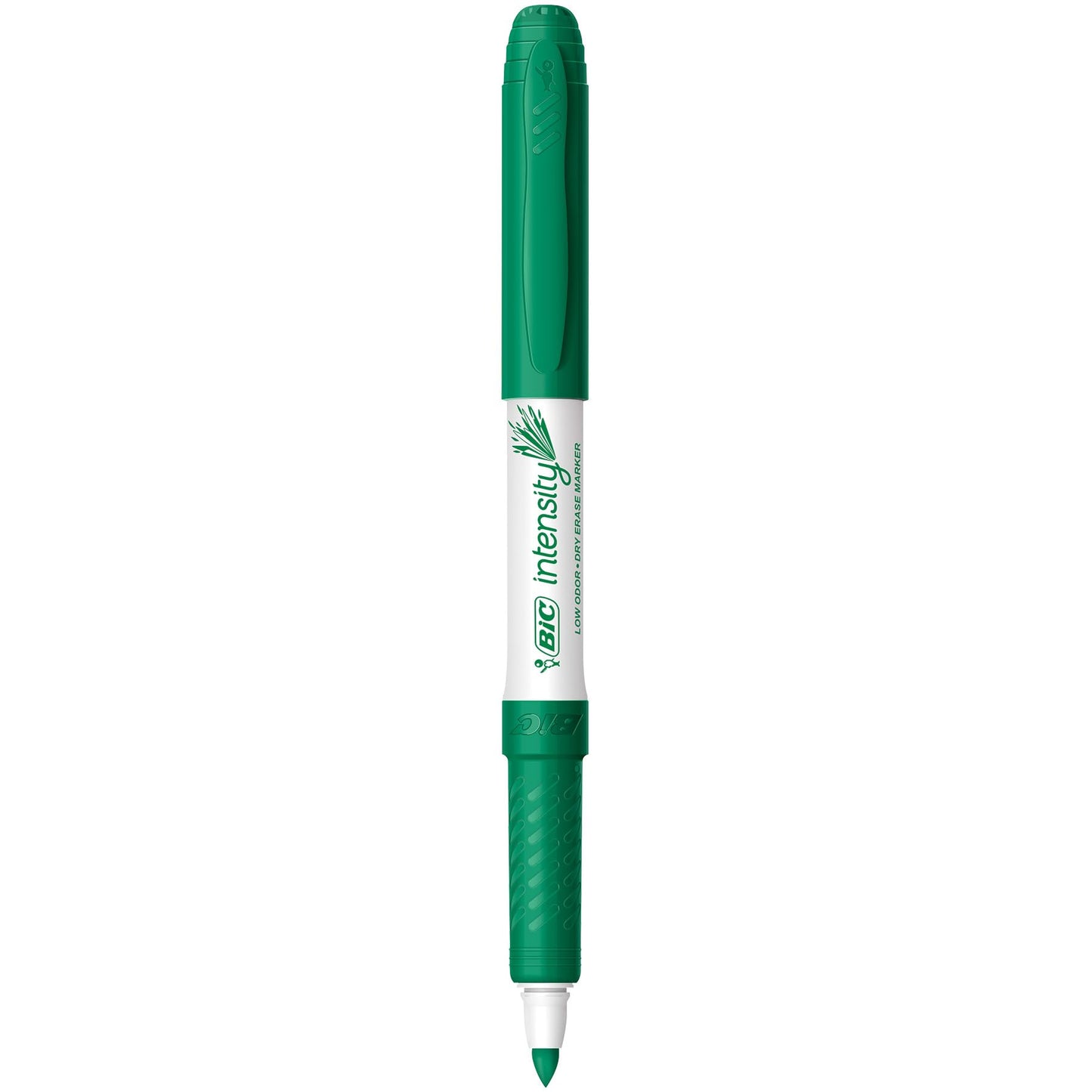 BIC Intensity Green Low Odor Dry Erase Markers, Fine Tip, 12-Count Pack of Erasable Markers With Low-Odor Ink for a Pleasant Writing Experience